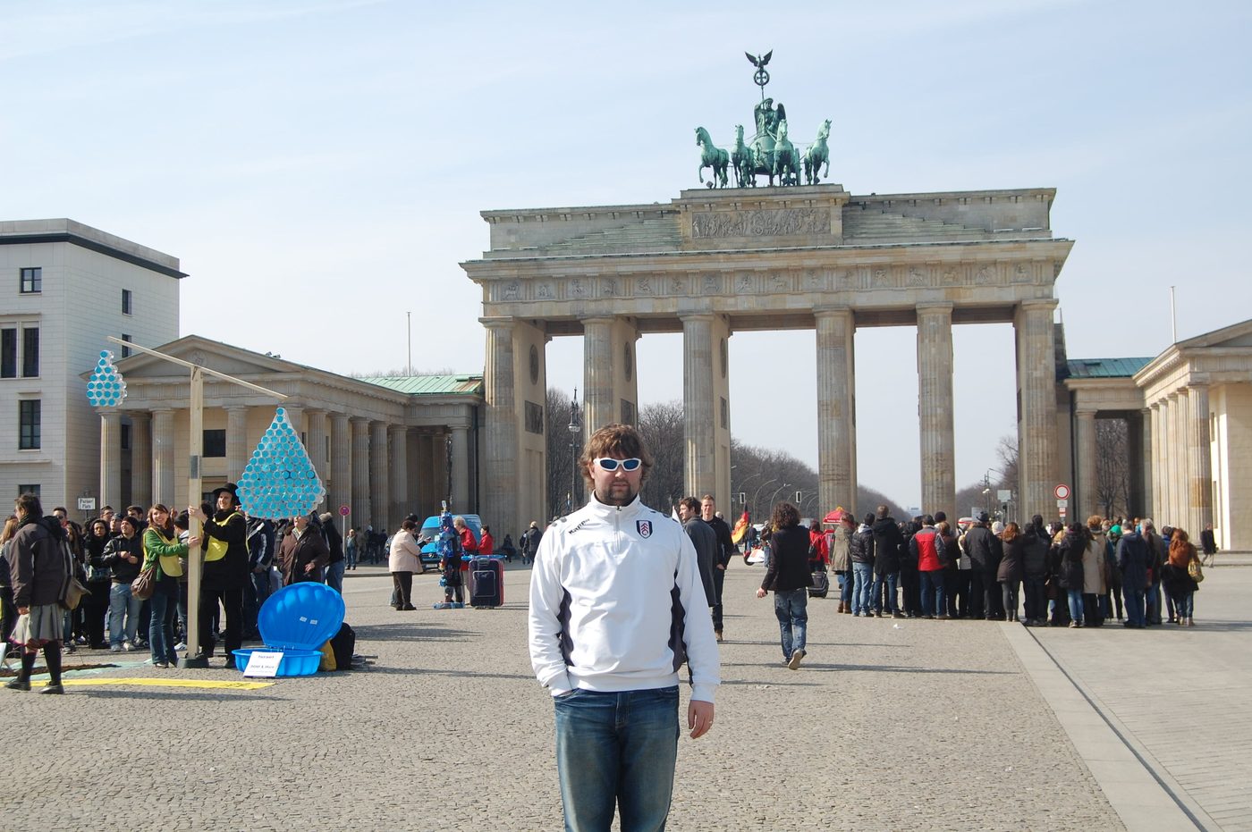 At the Brandenburg Gate, Berlin